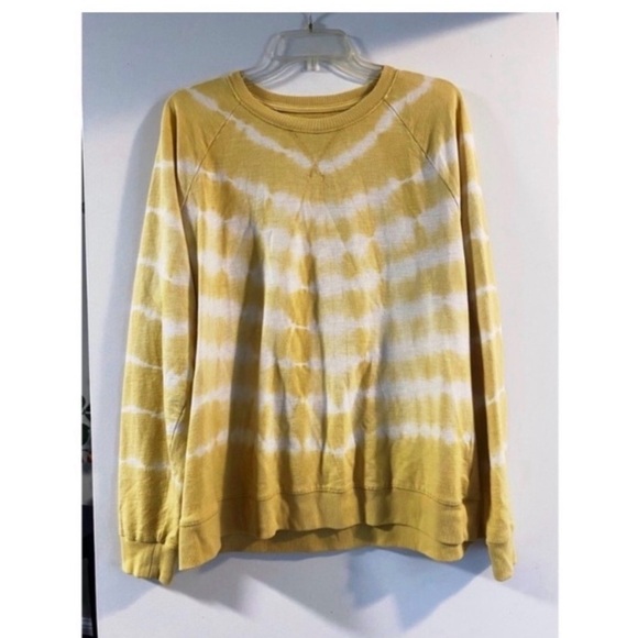 SONOMA Yellow Tie Dye Sweatshirt - Picture 3 of 6